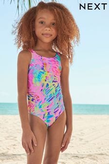 Pink Macramé Strap Swimsuit (3-16yrs) (C34557) | $22 - $31