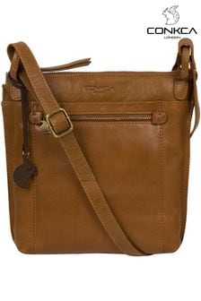 Conkca Rego Leather Cross Body Bag (C34593) | HK$566