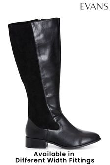 Evans Extra Wide Fit Magic Long Black Boots (C34725) | 46 €