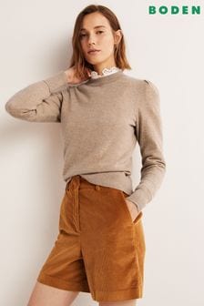 Boden Natural Cashmere Puff Shoulder Jumper (C34753) | €96