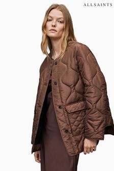 AllSaints Brown Foxi Liner Jacket (C35150) | SGD 385