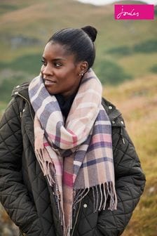 Joules Natural Wetherby Check Scarf (C35245) | 47 €