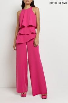 River Island Pink Jumpsuit with overlays (C35260) | €38