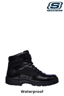 Skechers Black Mens Wascana Benen Waterproof Tactical Slip Resistant Boots (C35539) | $127