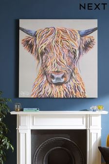Multicolour Large Cow Canvas (C35540) | €92