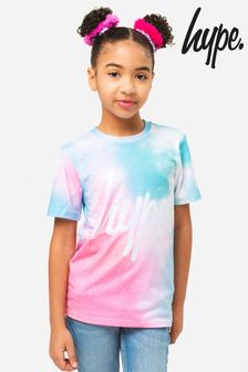 Hype. Girls Pink Pastel Fade Script T-Shirt (C35688) | KRW29,600
