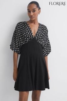 Florere Polka Dot Mini Skater Dress (C35947) | €272