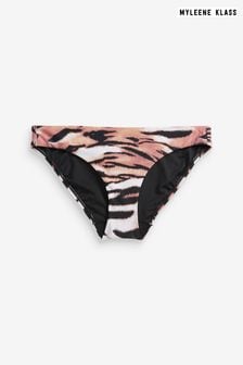Myleene Klass Bikinihose mit hohem Beinausschnitt und Tigerprint (C36238) | 11 €
