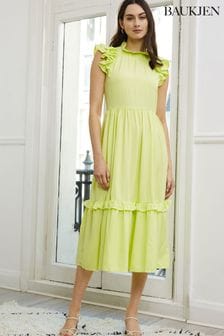 Baukjen Yellow Farrah Dress with Tencel™ (C36270) | 501 zł