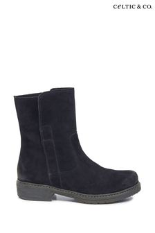 Blue deals flat boots