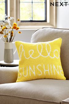 Ochre Yellow Sunshine Bobble Cushion (C36883) | €18