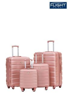 Розово-золотистый - Набор из 4 чемоданов на 4 колесиках Flight Knight Hardcase (C37078) | €234