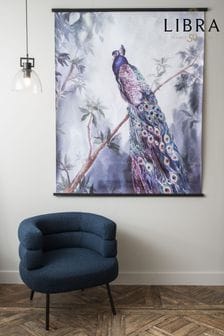 Libra Blue Peacock Wall Hanging Art (C37167) | $412