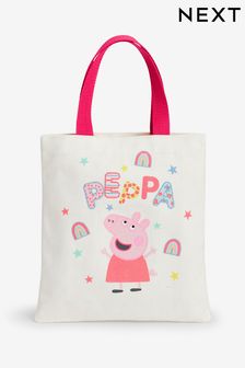 Cream/Red Peppa Pig Shopper Bag (C37377) | $15