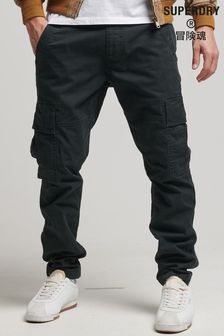 水洗黑色 - Superdry Organic Cotton Core Cargo Trousers (C37803) | NT$2,790