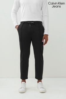 Calvin Klein Black Slim Milano Jersey Trousers (C37881) | AED466