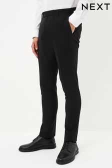 Black Super Skinny Machine Washable Plain Front Smart Trousers (C38052) | HK$172