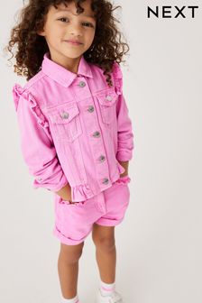 Pink Frilled Denim Jacket (3-16yrs) (C38140) | $35 - $46