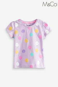 M&Co Lilac Purple Spot T-Shirt (C38159) | 9 € - 11 €