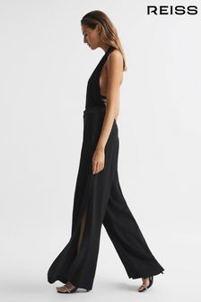 Reiss Black Sienna Split-Leg Trousers (C38343) | €220