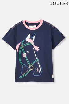 Joules Official Badminton Navy Girls' T-Shirt (C38364) | €25 - €28