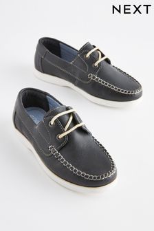 Navy Leather Boat Shoes (C38468) | €30 - €35