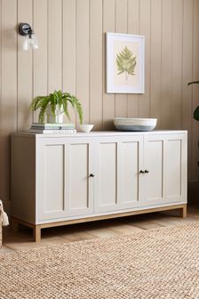Cream Malvern Oak Effect Large Sideboard (C38553) | €520