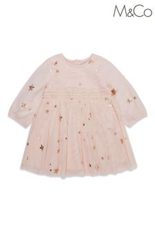 M&Co Pink Kite And Cosmic Star Mesh Dress (C38607) | €25