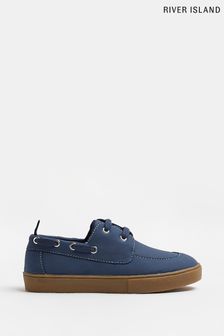 River Island Boys Blue Gum Sole Boat Shoes (C38617) | 29 €