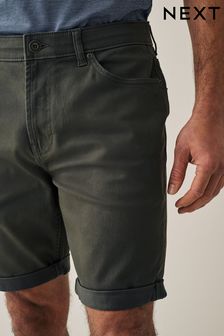 Khaki Green Motionflex 5 Pocket Chino Shorts (C38688) | €8