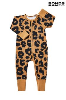 Costum întreg de dormit cu model leopard și fermoar Bonds (C38712) | 147 LEI