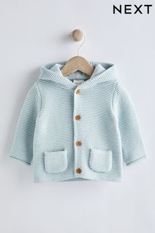 Pale Blue - Baby Knitted Cardigan (0mths-3yrs) (C38748) | kr210 - kr250
