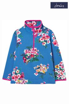 Joules Blue Fairdale Printed Half Zip Sweatshirt (C38750) | 34 € - 38 €
