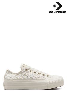 Converse White Lift Platform Low Top Trainers (C38951) | €57