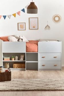 Grey Alix Kids Storage Cabin Bed Frame (C39125) | €750