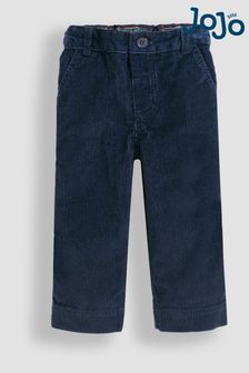 Mornarsko modra - Klasične hlače iz rebrastega žameta Jojo Maman Bébé (C39169) | €24