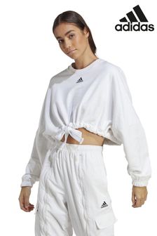 adidas White Dance Crop Sweatshirt (C39211) | €30