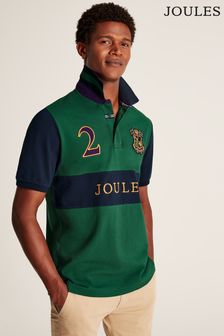 Joules Embellished Green Embroidered Polo Shirt (C39280) | 77 €