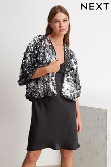 Black and Silver Sequin Wow Jacket (C39299) | 29 €