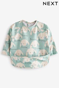  (C39363) | HK$79 - HK$87 薄荷綠賓尼兔 - 嬰兒服飾Weaning 和哺乳袖圍兜 (6個月至3歲)