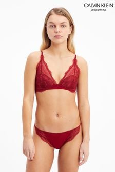 Calvin Klein Bikini aus Spitze mit linearem Design, Rot (C39377) | 31 €