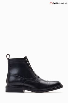 Base London Henderson Toe Cap Black Boots (C39491) | €108