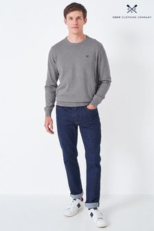 Crew Clothing Company Charcoal Grey Cotton Casual Jumper (C39674) | €69