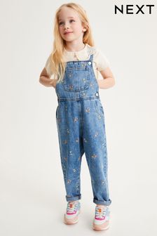 Floral Embroidered Mom Dungarees (3-16yrs) (C39916) | €16 - €20