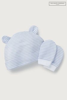 The White Company Blue Stripe Hat And Mitt Set (C40005) | €17.50