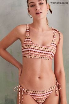 Women'secret Bedruckte Bikinihose mit mittlerer Abdeckung, Rot/mehrfarbig (C40070) | 11 €