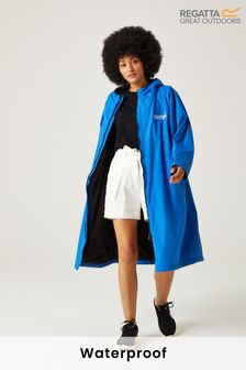 Dark sky blue - Regatta Adult Blue Waterproof Fleece Lined Changing Robe (C40166) | 2 380 Kč