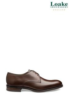 Loake Gable Brown Plain Derby Shoes (C40213) | €327