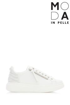 Blanco - Zapatillas de deporte con suela gruesa y cremallera lateral de Moda In Pelle (C40279) | 141 €