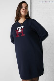 Tommy Hilfiger Cure Pulloverkleid mit Monogramm, Blau (C40302) | 242 €